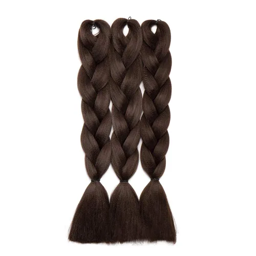 Miniatura 71 de Benehair Extensiones de cabello trenzado ombré de 24 pulgadas, 1 paquete de extensiones de cabello trenzado jumbo de alta temperatura, cabello