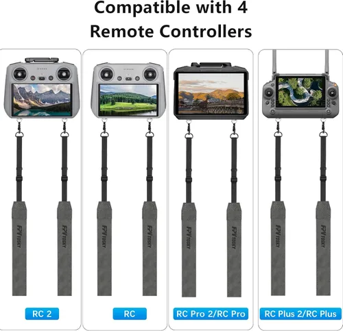 Miniatura 3 de FPVtosky Cordón para DJI RC 2 y RC y RC Pro 2, correa de cuello RC, cuero suave compatible con accesorios de mando a distancia DJI