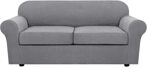 Miniatura 48 de H.VERSAILTEX - 3 fundas de sofá elásticas para 2 cojines de sofá. Fundas para muebles de sala de estar (funda base más 2 fundas de cojín de asiento)