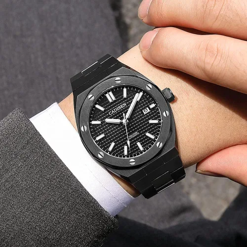 Miniatura 6 de CADISEN Reloj mecánico automático para hombre 3281ft impermeable marca de lujo casual de negocios reloj de pulsera 42mm