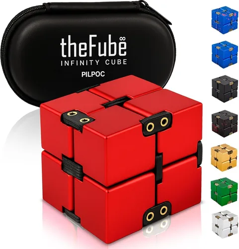 Miniatura 31 de PILPOC - Cubo para la ansiedad theFube, Dodecágono con 12 lados – Cubo para la ansiedad de alta calidad con funda de transporte exclusiva, duradero