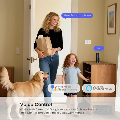 Miniatura 8 de PGST Sistema de seguridad para el hogar, sistema de alarma inalámbrico para el hogar con sensores de movimiento de puerta, teclado inteligente