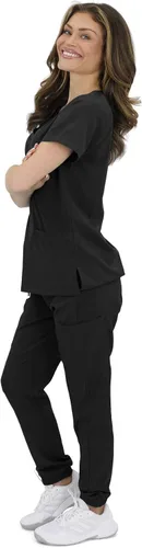Miniatura 3 de Green Town GT 4FLEX - Conjunto deportivo de uniforme médico de enfermería para mujer (talla S a XL)