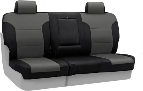 Miniatura 11 de Coverking Custom Fit Center 50/50 - Funda de asiento de cubo para modelos seleccionados Chevrolet Suburban 1500/2500, neopreno (negro)