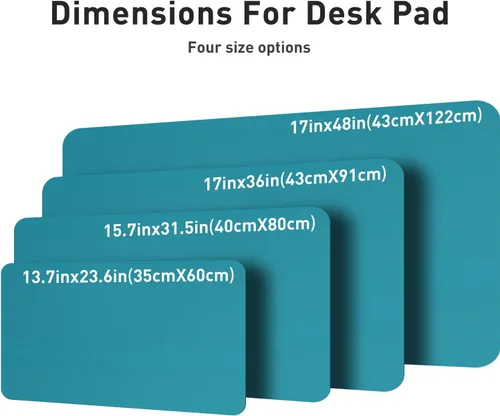 Miniatura 7 de Aothia - Protector de escritorio de cuero sintético, base para mouse, superficie antideslizante e impermeable para escribir y para laptop