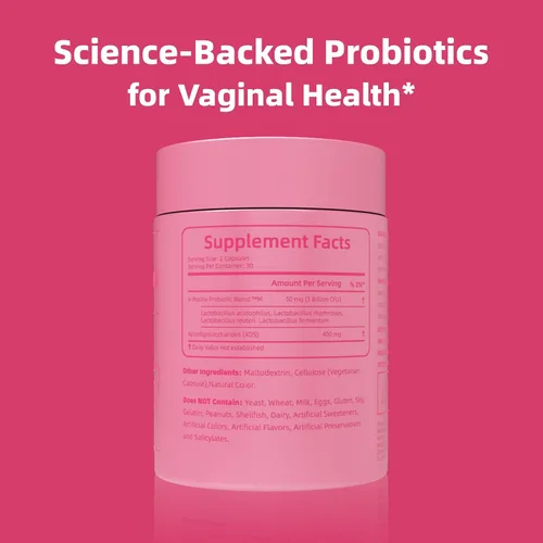 Miniatura 4 de Sykik Probióticos vaginales para mujer con prebióticos y mezcla de lactobacillus, equilibrio de pH, 60