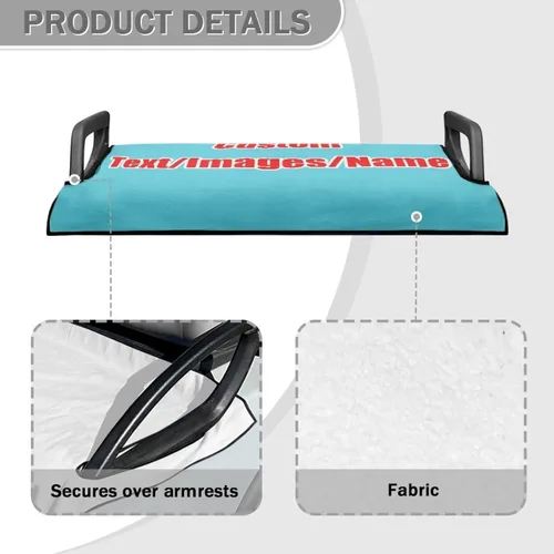 Miniatura 4 de AFPANQZ Toalla personalizada para cubierta de asiento de carrito de golf, añade tu texto, imagen, logotipo, nombre, protector de asiento de carrito