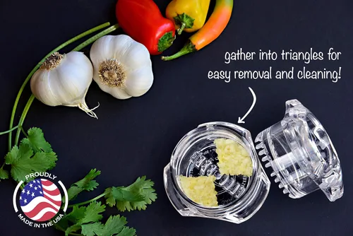 Miniatura 4 de NexTrend Twister de Ajo de Cuarta Generación – Picadora de Ajo y Prensa de Ajo en Uno, para Jengibre, Hierbas, Nueces y más, Libre de BPA, Apto