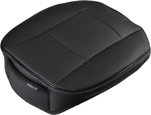Miniatura 3 de Funda de asiento delantero de automóvil de piel sintética de lujo, para la mayoría de sedanes y SUV, asiento individual sin respaldo, 1 unidad