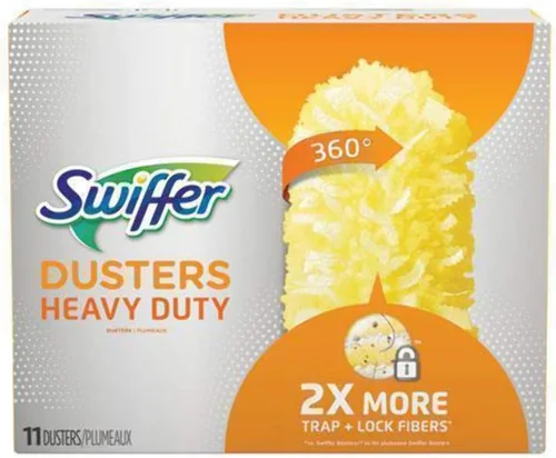 Miniatura 2 de Swiffer 99035 Recambio de plumeros resistentes, fibra de bloqueo de polvo, 2 pulgadas x 6 pulgadas, amarillo, 33/cartón