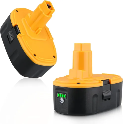 Paquete de 2 baterías de repuesto de 18 V 6000 mAh para Dewalt 18 voltios DC9096 Li-ion, compatible con DC9096 DC9098 DC9099 DE9096 DE9095 DW9096