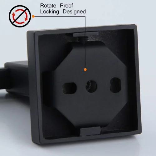 Miniatura 5 de Soporte de papel higiénico negro mate SUS 304 de acero inoxidable montado en la pared Soporte de rollo de papel higiénico para baño