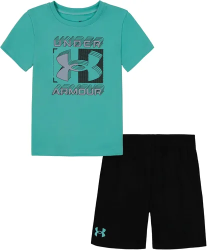 Miniatura 131 de Under Armour baby-girls Ua Terrazzo Leopard Heart SetShort Set