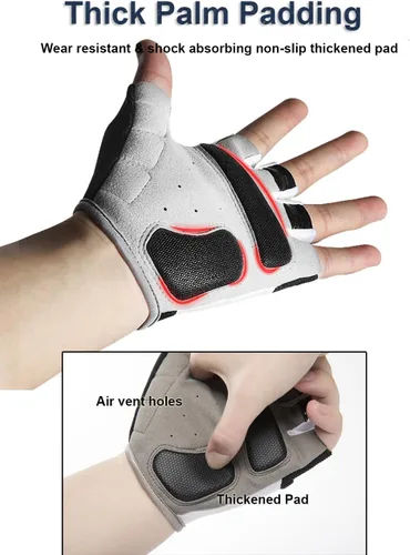 Miniatura 5 de Guantes de ciclismo para hombres y mujeres, guantes de ciclismo para hombres y mujeres, guantes de ciclismo acolchados para hombres y mujeres