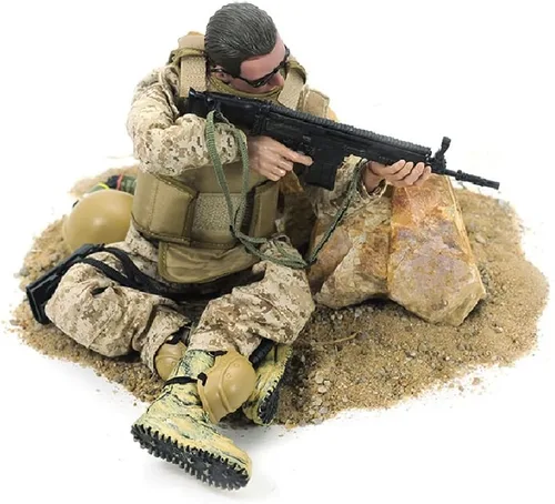 Miniatura 5 de Pipigirl Figura de acción de fuerzas especiales de 1/6 de 12 pulgadas, modelo de soldado flexible del equipo SWAT, para niños, adultos, sellos