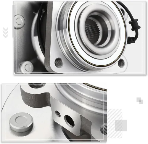Miniatura 4 de [Left/Right Side] Front Wheel Bearing Hub Assembly w/ABS Sensor Compatible with 11-20 Silverado/Sierra 2500 3500