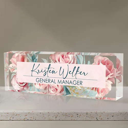 Miniatura 23 de Placa de nombre personalizada para escritorio Placa de nombre de escritorio personalizada Regalos personalizados de agradecimiento para jefe