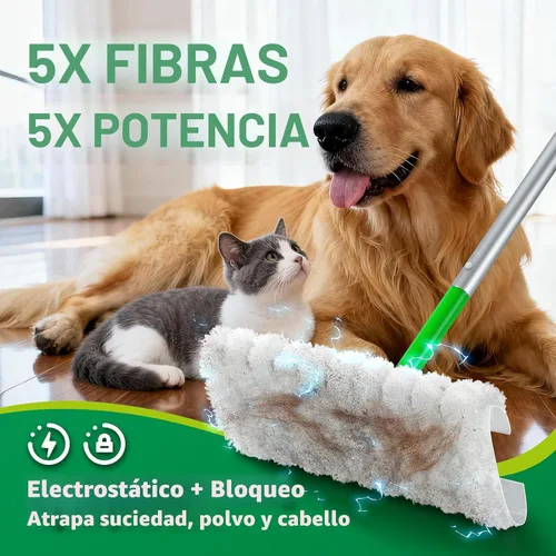 Miniatura 2 de AIR U+ Almohadillas de trapeador seco para Swiffer Sweep and Mop, repuestos de barredora seca de servicio pesado para mascotas, paños de barrido