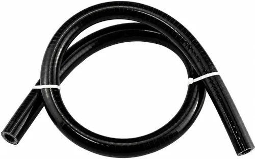 Ucreative Manguera de tubo de vacío de silicona reforzada de alta temperatura, 3.2 pies de longitud, diámetro interno de 1/2" (13 mm), presión Negro