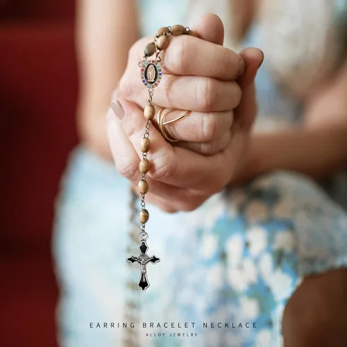 Miniatura 3 de 60 dijes de cruz de rosario esmaltados de aleación de 6 colores, dijes de cruz pequeña de Jesús, colgantes de crucifijo de Jesús, cuentas para hacer