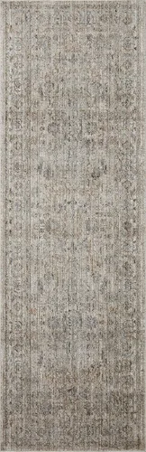 Miniatura 8 de Loloi Jean Stoffer Katherine Collection KES-03 Beige/Mist 11 pies 6 pulgadas x 15 pies 7 pulgadas, altura del pelo de 25 pulgadas, alfombra de área
