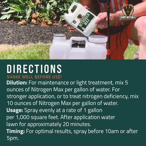 Miniatura 7 de Petramax Fertilizante líquido de nitrógeno 28-0-0 NPK – Fertilizante líquido de césped de primavera y verano de 32 oz para césped, fácil aplicación