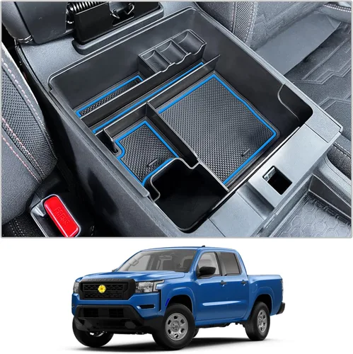 Miniatura 13 de CDEFG Organizador de consola central Frontier 2022-2025 2026 para caja de almacenamiento de reposabrazos Nissan Frontier 2026 2025 2022-2025 2026