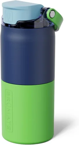 Miniatura 18 de BrüMate Rise - Botella de agua de 18 onzas con popote de silicona cubierto Botella de agua para niños aislada 100% a prueba de fugas Base apta
