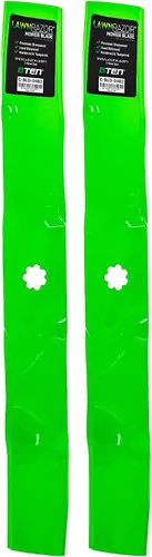 8TEN LawnRAZOR - Cuchilla para John Deere LT150 LT160 STX38 LX188 X300 X310 F525 GT275 38 pulgadas cubierta AM141040 (triturado) 2 unidades