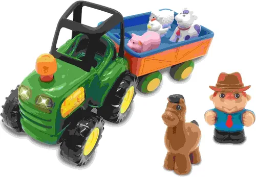 Miniatura 7 de Kiddieland Cubo de actividad de luz y sonido para niños pequeños – teclas de piano musical, clasificador de formas de animales, 6 lados de juego