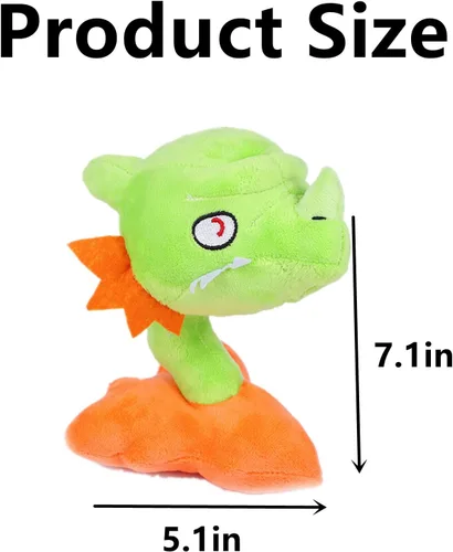 Miniatura 3 de JHESAO Juguetes de peluche de 7.5 pulgadas, diseño de Snapdragon de Zombies, peluche de PVZ, 1 2, muñeca suave de peluche para niños fanáticos, gran