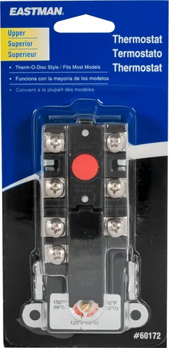 Eastman 60172N - Termostato de doble tiro para calentadores de agua, color negro