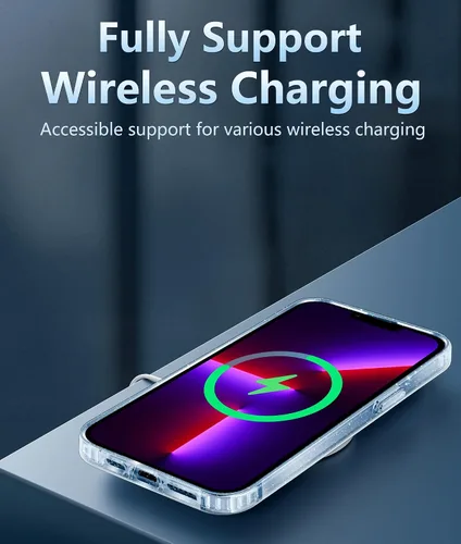 Miniatura 623 de FNTCASE Funda para iPhone 13 Pro-Max: Fundas magnéticas transparentes compatibles con Magsafe Slim anti amarillamiento protección contra caídas