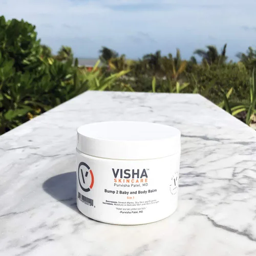 Miniatura 7 de Visha Skincare Bump 2 Baby Body Balm Alivia la piel seca y el eccema Previene las estrías Fortalece la piel Crema corporal para pieles
