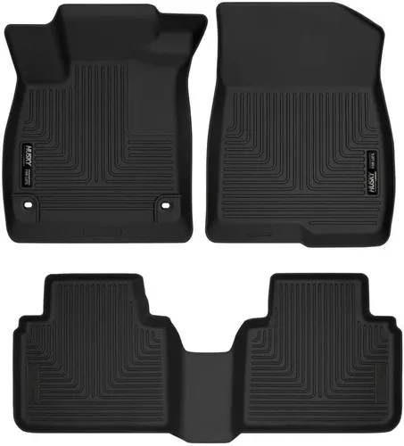 Miniatura 10 de Husky Liners Weatherbeater Alfombrillas para piso Compatibles con Honda Accord 4 puertas 2008-2012 Delanteras y segunda fila, 3 piezas, negro