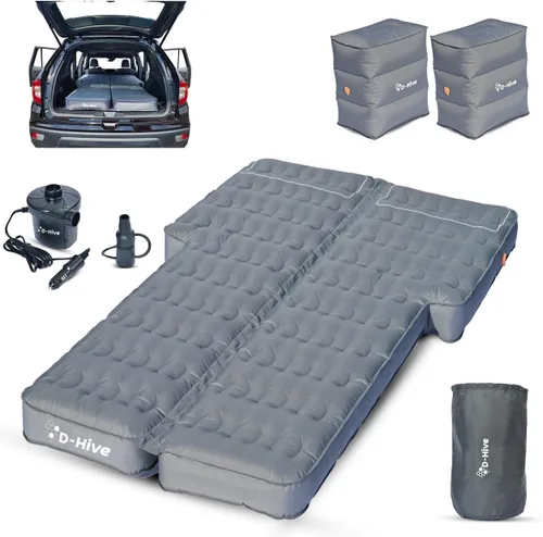 Miniatura 9 de D-Hive Colchón de Aire SUV de Durabilidad Inmejorable para Acampar en Automóvil, Tela Oxford 300D Extra Gruesa Duradera, Configuración Rápida