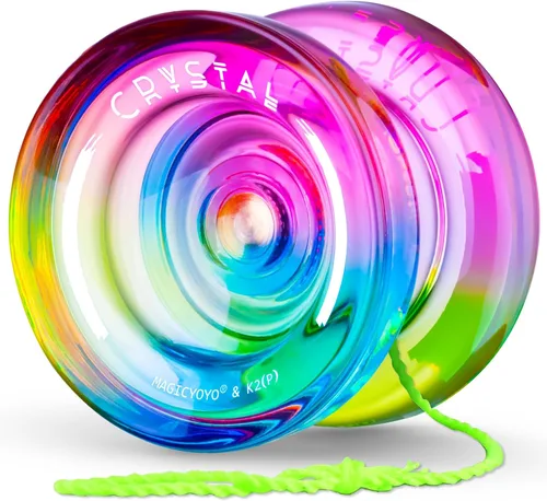 MAGICYOYO Yoyo K2 Responsive para niños de 8 a 12 años, yoyo profesional para principiantes, yoyo de plástico de doble función con 12 cuerdas de
