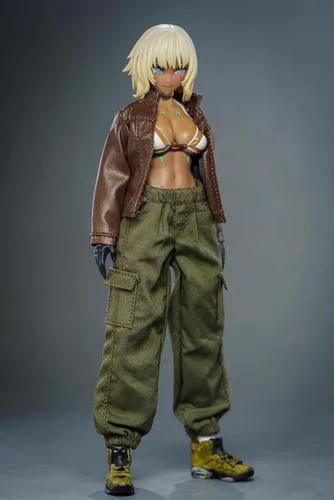 Miniatura 2 de Ropa femenina a escala 1/12, abrigo marrón femenino, chaqueta de disfraz para cuerpo de figura de acción de soldado de 6 pulgadas (1 abrigo marrón)