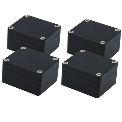 Miniatura 19 de Caja de conexiones, Caja de proyectos Zulkit IP65 impermeable para exterior cajas de plástico ABS Cajas eléctricas electrónicas negras 10.4 x 7.2 x