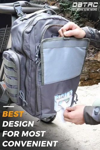 Miniatura 3 de DBTAC - Mochila para pañales para papá, bolsa de pañales grande para hombre con cambiador, bolsillos aislados+para limpiar, correas para cochecito