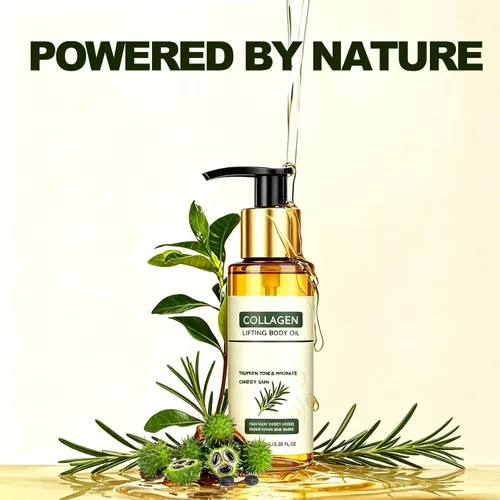 Miniatura 3 de Collagen Oil for Skin Tightening, Anti-Cellulite Massage Oil for Firming & Hydratinng & Lifting Crepey Abdomen/Belly/Thighs/Butt, Light