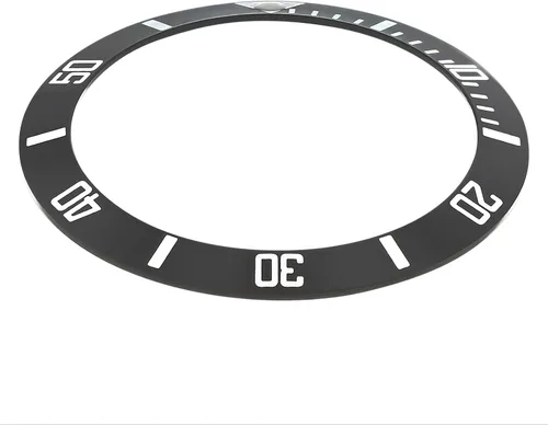 Miniatura 2 de Ewatchparts BISEL INSERTO COMPATIBLE CON TAG HEUER O OMEGA SEAMASTER WATCH 38 X 30 NEGRO