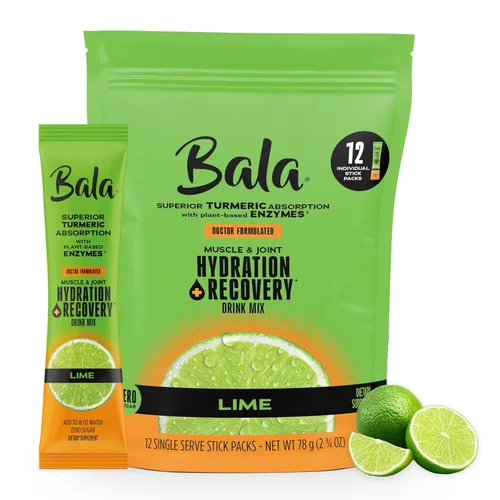 Miniatura 14 de Bala Mezcla de hidratación enzimática y bebida sin azúcar, cúrcuma, bromelina, papaína, inmunidad, movilidad, piña, 0.25 onzas (30 unidades)