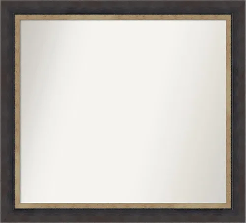 Miniatura 100 de Amanti Art Espejo personalizado, espejo de baño negro Astor, espejo de pared o espejo de tocador de baño sobre el fregadero (25 x 25 pulgadas)