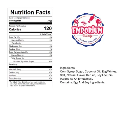 Miniatura 2 de Peppermint Salt Water Taffy - 1 lb Gourmet Soft Chewy Candy Individually Wrapped Fresh Mint Flavor Bulk