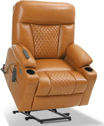 Miniatura 12 de EONIX SLRY019020 - Silla reclinable eléctrica para adultos mayores con calor y masaje, sillas reclinables eléctricas resistentes de 400 libras