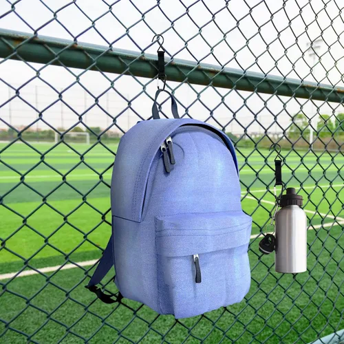 Miniatura 3 de Hungdao Ganchos de nailon para cerca, hebillas colgantes multifuncionales para equipos de béisbol y sóftbol (gancho negro, 12 piezas)