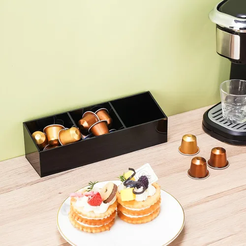 Miniatura 7 de NiHome Organizador magnético de bolsas de té para refrigerador, organizador de almacenamiento de bolsas de té acrílicas para refrigerador, soporte