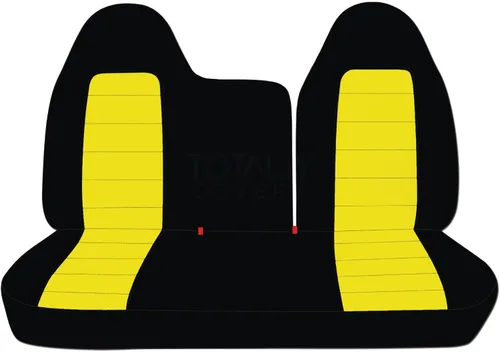 Miniatura 21 de Totally Covers Compatible con fundas de asiento de camión de dos tonos 1997-1998 Ford F-150 F-250 (banco dividido delantero 40/60) sin