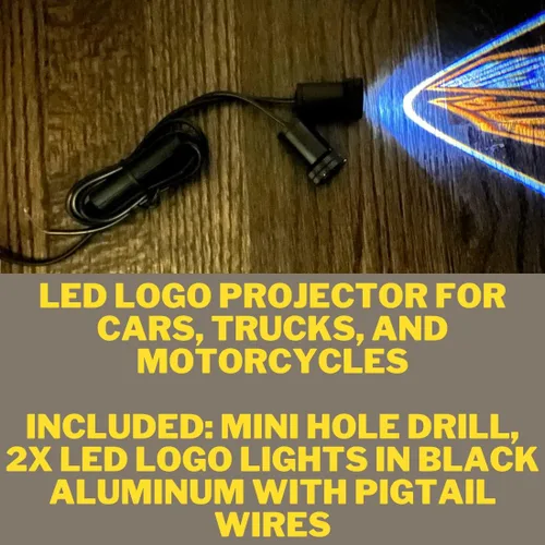 Miniatura 5 de 2 luces LED para puerta de proyector láser de sombra de motocicleta, luz con logotipo de Harley, ajuste universal V-Twin Cruiser, todos los modelos